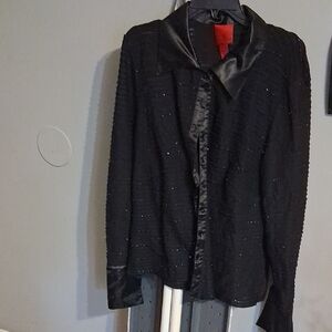 JS Collections Satin And Sequins Blouse